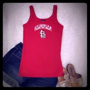 St. Louis Cardinals Baseball Red Women's Tank Top